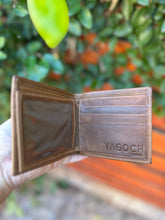 Cargar imagen en el visor de la galería, Billetera rústica café