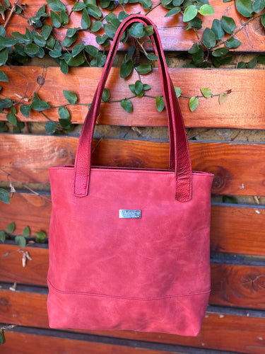 Cartera Alma roja lisa