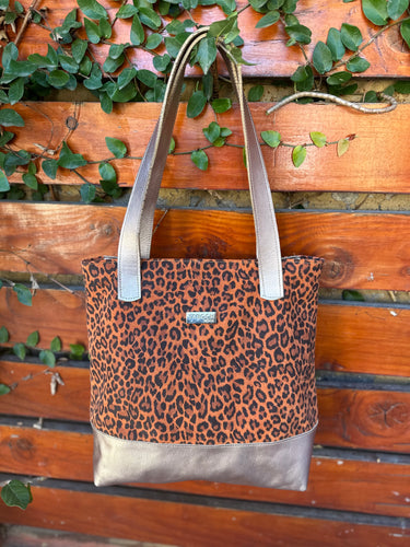 Cartera Alma print naranjo