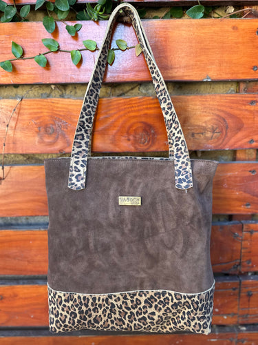 Cartera Alma print chocolate