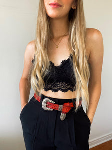 Cinturón Julieta rojo