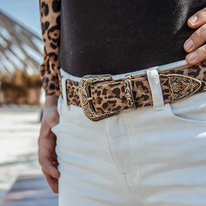 Cinturón Mika animal print